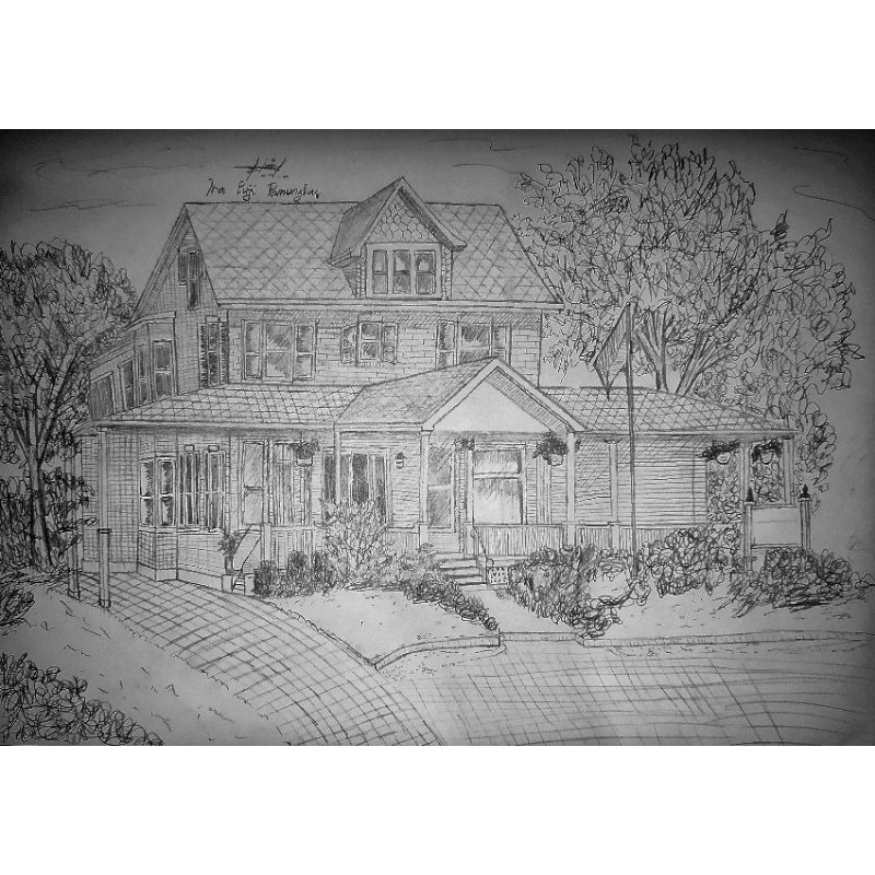 

Sketsa Gambar "Rumah" Black and White