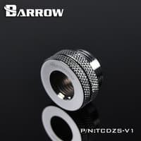 BARROW TCDZS-V1 Threaded Pass Through G1/4 F-F Fitting - Silver