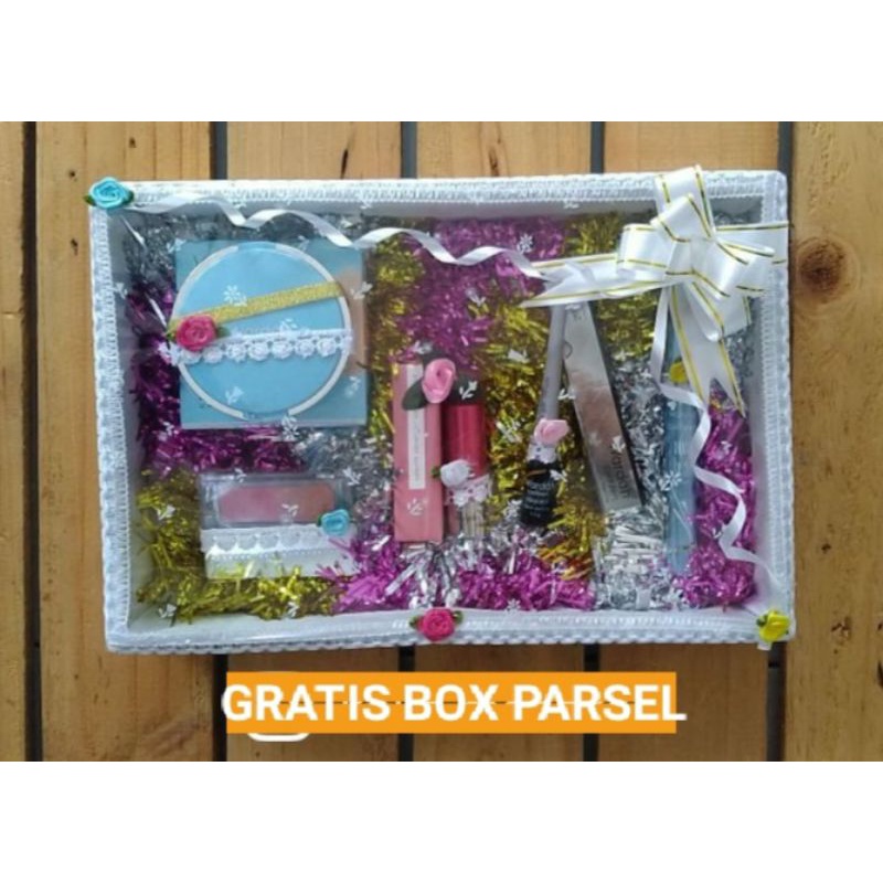 PAKET SESERAHAN NIKAHAN LAMARAN WARDAH MAKE UP KADO ULANG TAHUN PARSEL