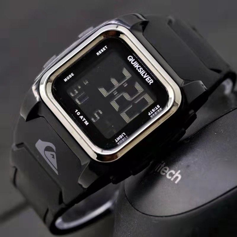 COD Jam Tangan Pria Quicksilver Digital Segi Anti Air M158