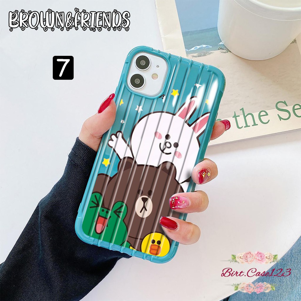 Softcase BROWN Oppo A3s A1k A5 A9 2020 A7 F9 A5s A31 A52 A92 BC3537