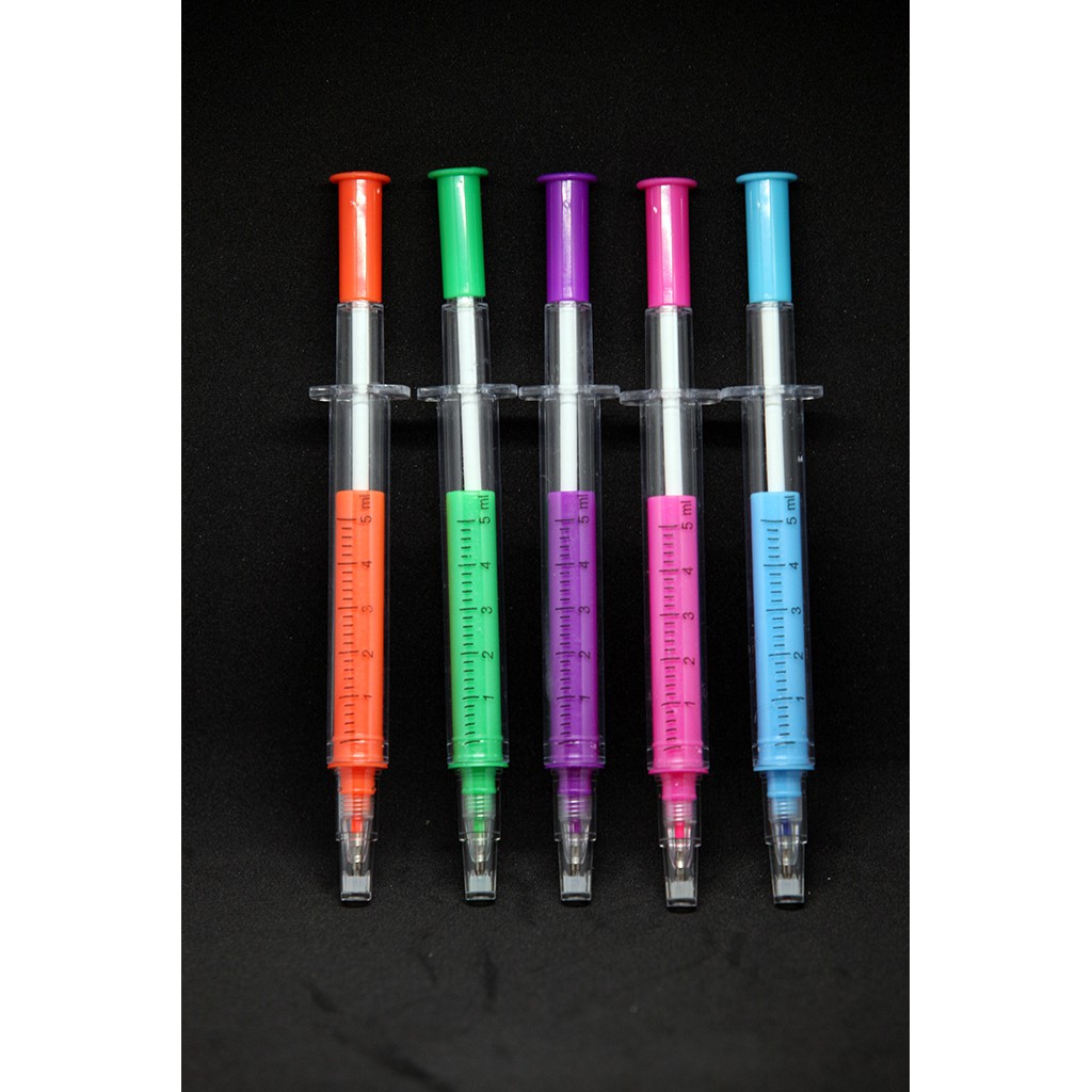 

pulpen 2 warna model suntikan