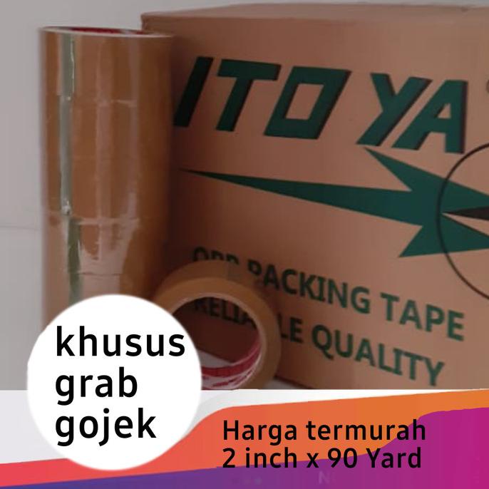 

Lakban OPP ITOYA 2 inch / 45mm x 90 yard (81 M) Coklat (Instan kurir) ---Termurah---