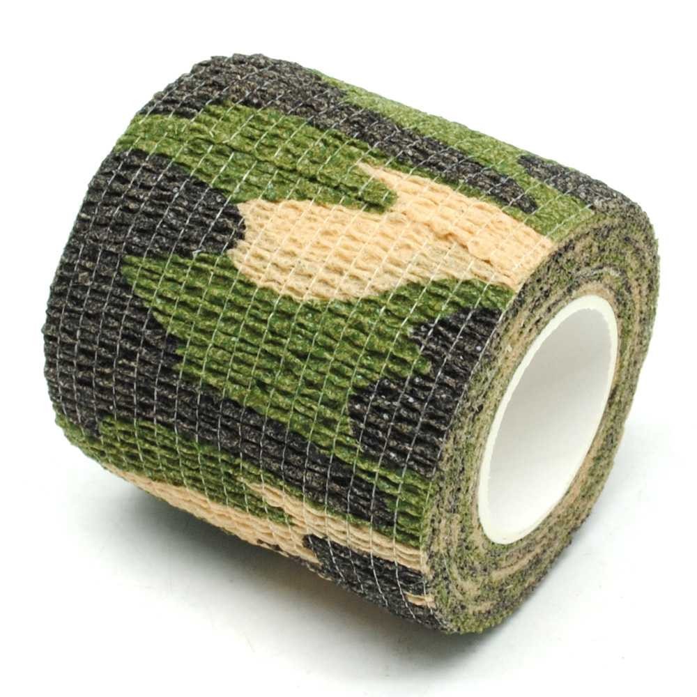 Lakban Ajaib Merekat Kuat Camouflage Retractable Tape Hunting Survival Kit Menempel Bolak Balik