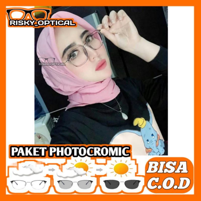 Kacamata Paket LENSA photocromic //Kacamata minus // kacamata plus