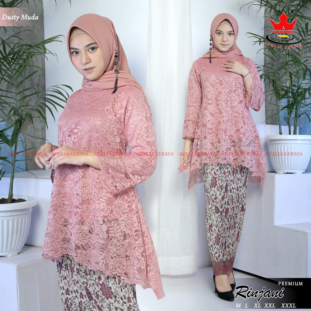 ADE> ORIGINAL BIG SIZE - KEBAYA RINJANI BRUKAT MODERN - KEBAYA BRUKAT JUMBO - BRUKAT KEBAYA JUMBO-2
