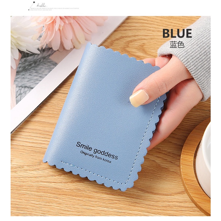 ASIN829 DOMPET MINI RENDA/ DOMPET LIPAT WANITA LUCU IMPORT POLOS D58 Dompet lipat wanita kurus pendek impor