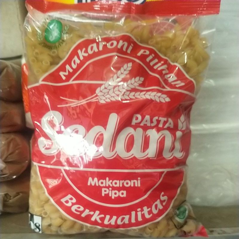 

Makaroni pipa merk SEDANI (makaroni rebus) kemasan 1kg