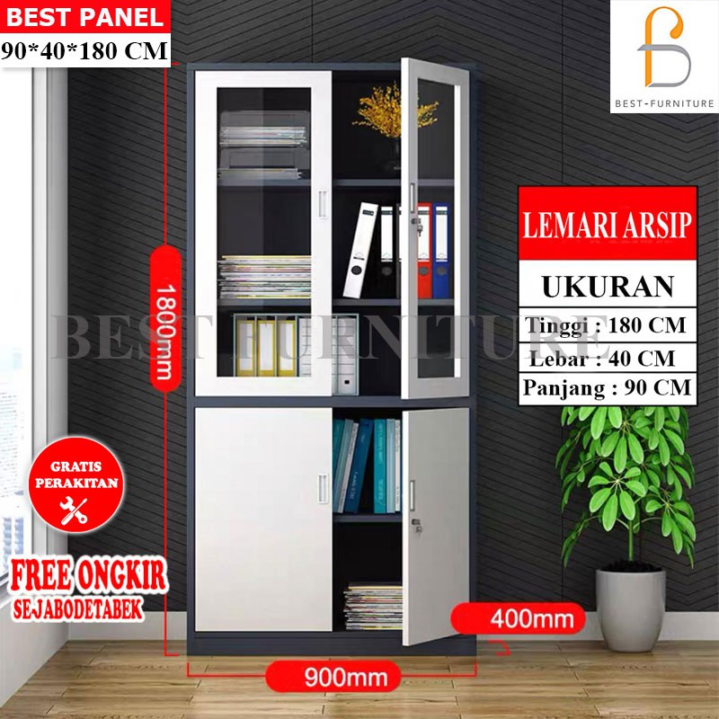 FREE ONGKIR+RAKIT Filing Cabinet Besi Lemari Arsip Kantor