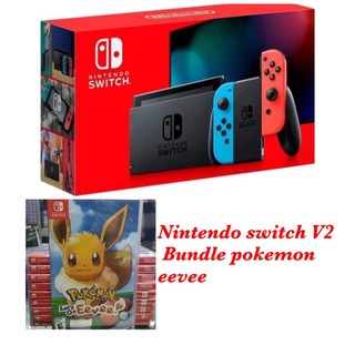 Nintendo Switch V2 Bundle Pokemon Evee