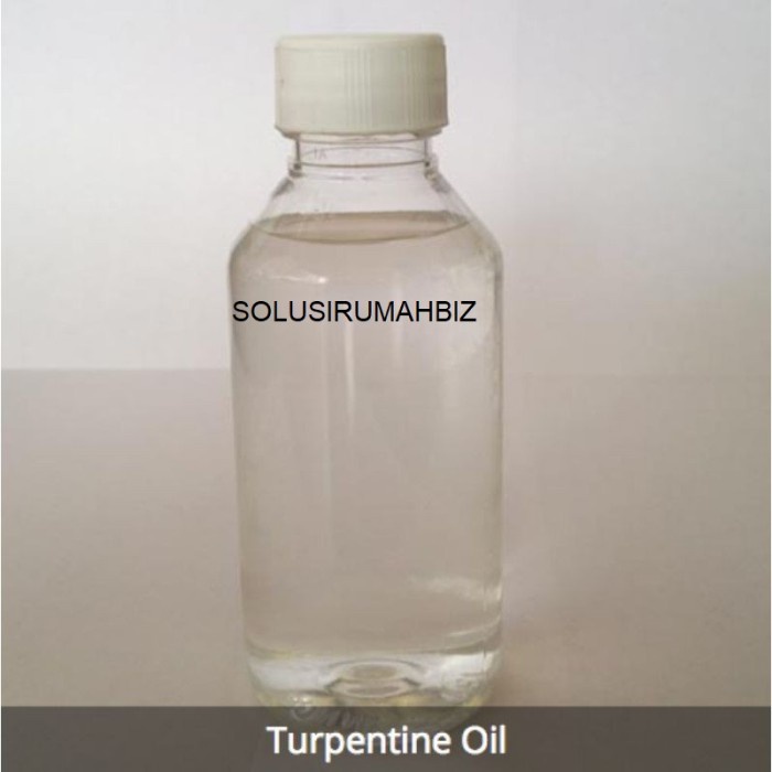 per100g ecer minyak terpentin Pine gum turpentine kemasan botol random