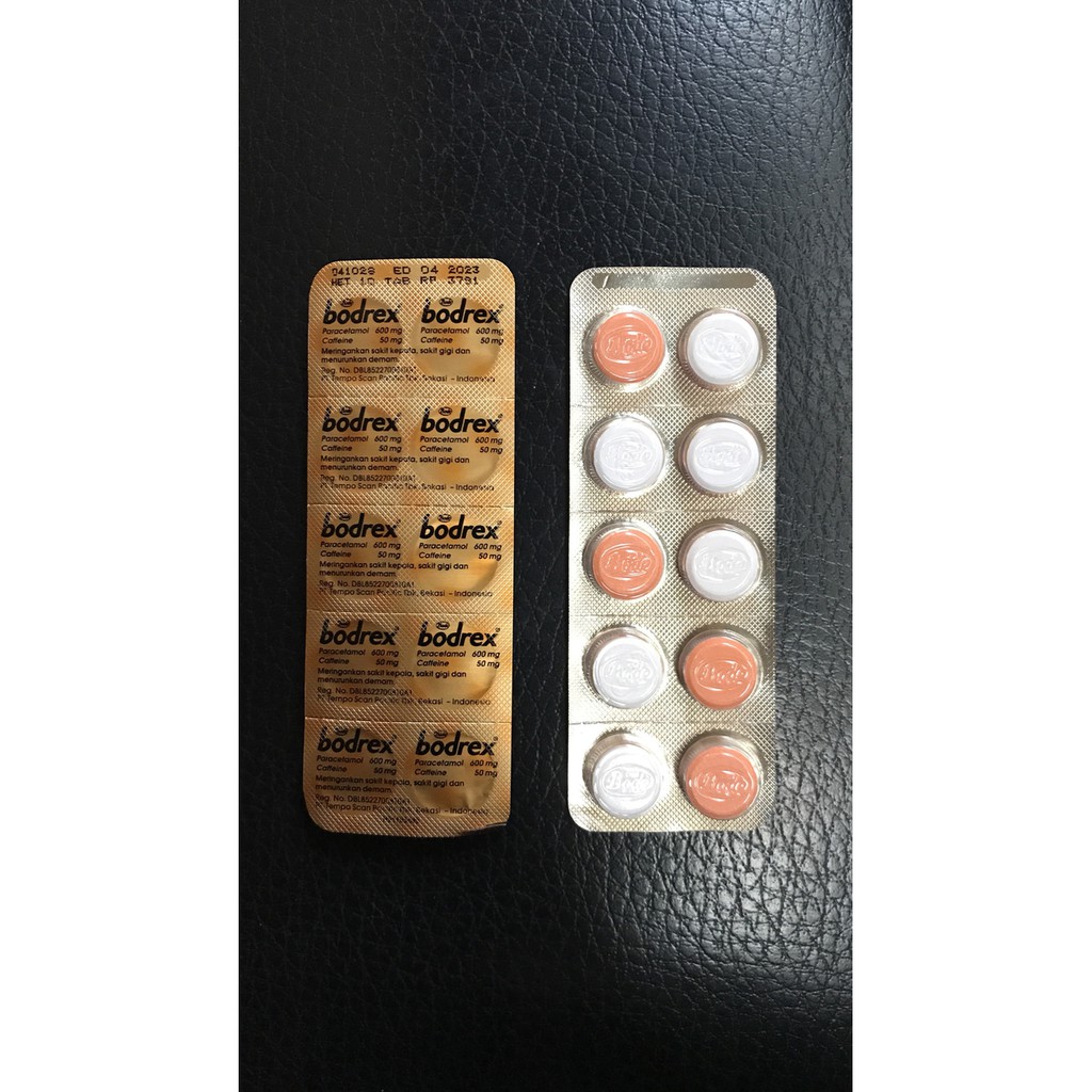 Obat Bodrex 1 Strip 10 Tablet Sakit Kepala Demam Gigi Biasa Pak Box