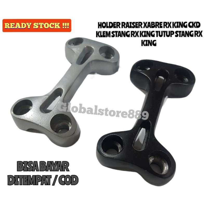 HOLDER RAISER STANG XABRE PNP RX KING ORIGINAL SILVER DAN HITAM