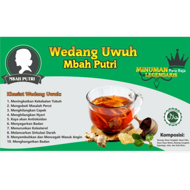 

Wedang Uwuh Mbah Putri Komplit Gula Batu