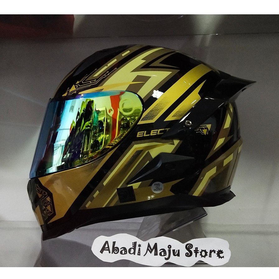 Helm Snail FFS1 Electric Gold Glossy Spoiler 3D Original