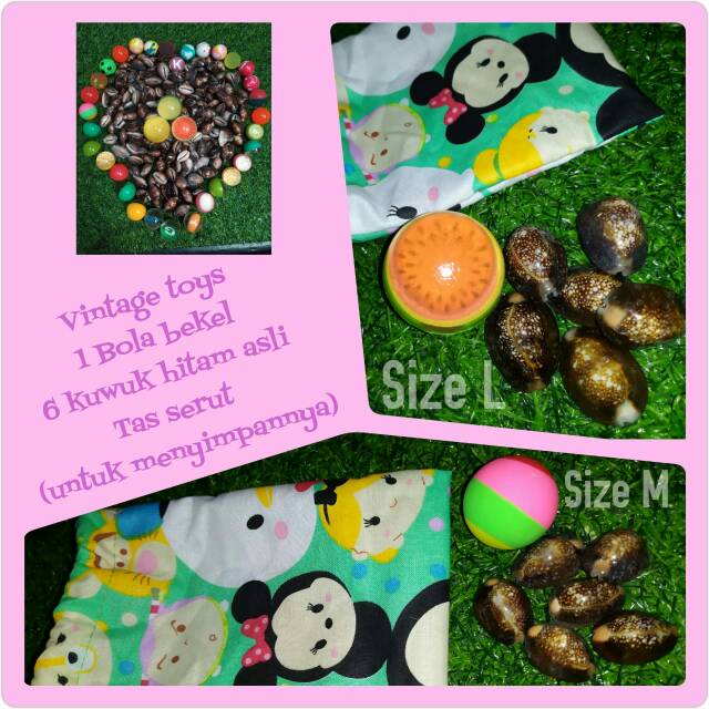 Set Bola Bekel dan kuwuk kerang