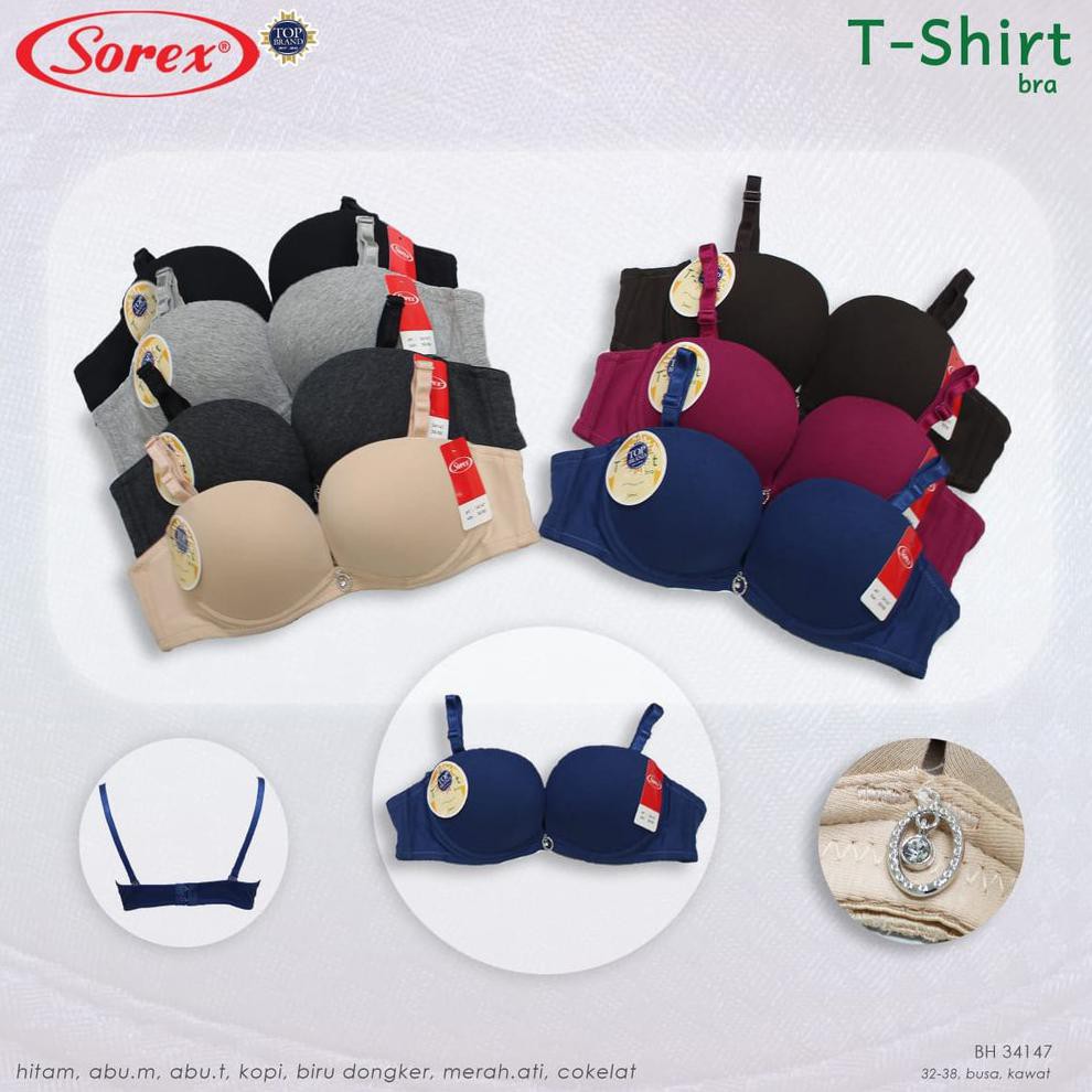 Bra Sorex T-Shirt Edition Cup Setengah -Bra Sorex Busa dan Kawat 34147
