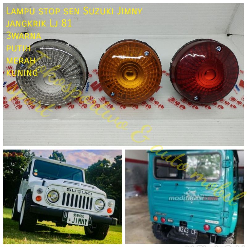 Lampu stop Lamp Suzuki Jimny LJ80 jangkrik kodok merah kuning putih