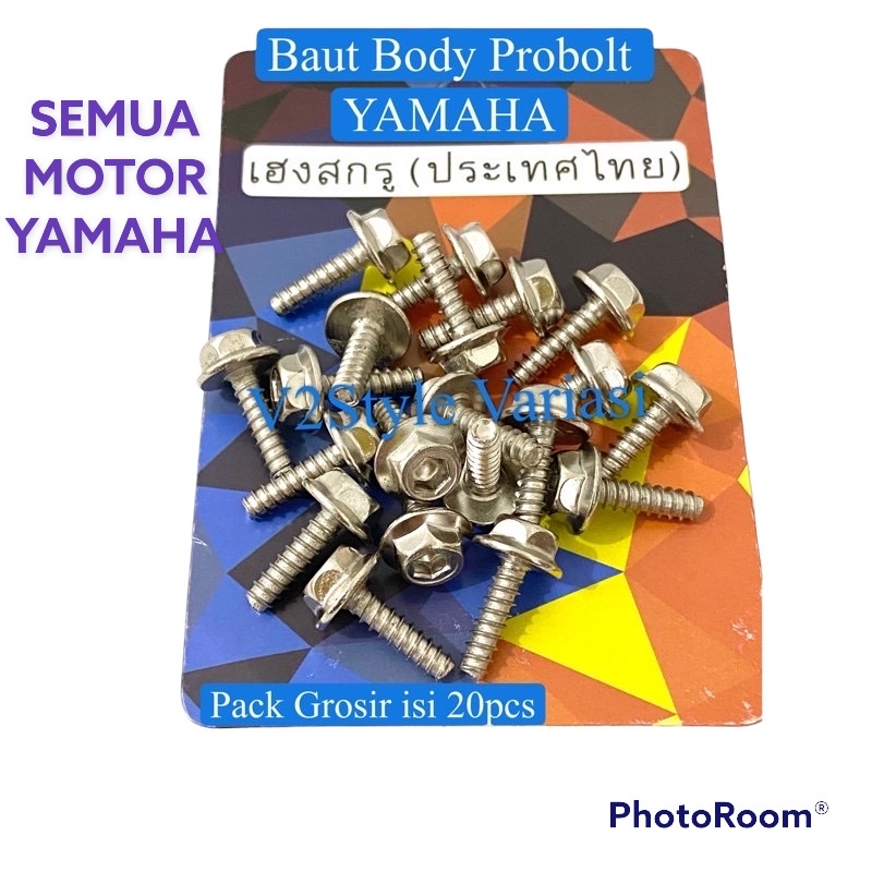 BAUT BODY YAMAHA BAUT PROBOLT STAINLES HENG DRAR M5x15 1.5 cm SEKRUP FULL BADAN MOTOR YAMAHA LEXI YZF AEROX FINO XEON VIXION MIO XRIDE JUPITER XMAX SOUL MT25 NMAX BYSON R15 R3 QBIX GRAND MT03 MT07 MT09 SATRIA FU SATRIA f150 GT125 SPARK25 NVX Y15ZR ZJ6