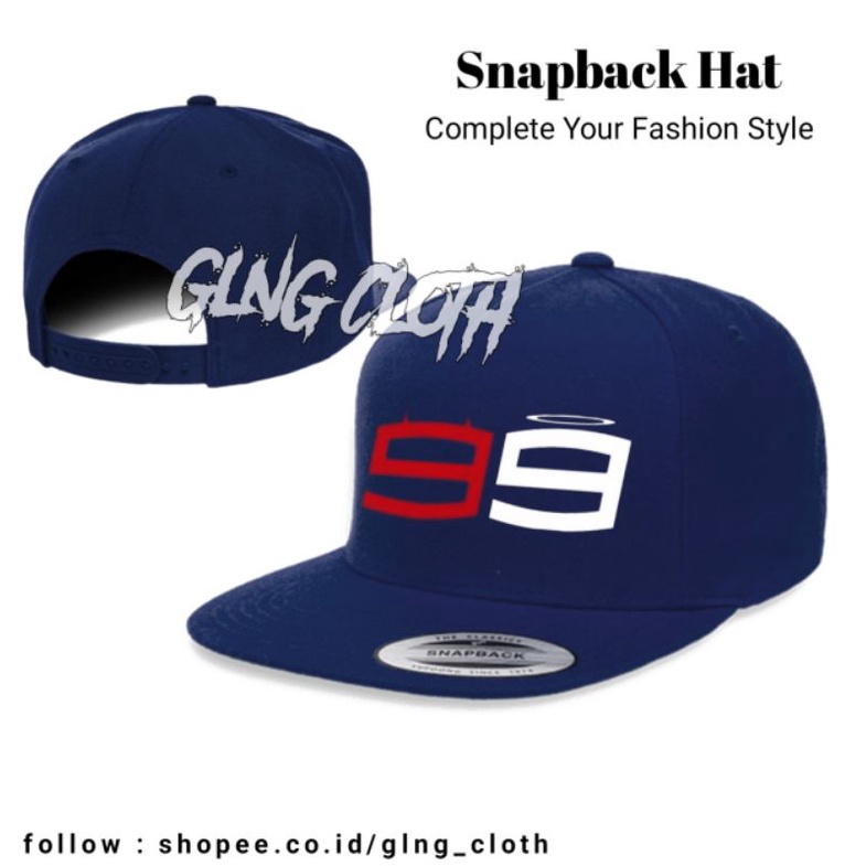 Topi Jorge Lorenzo Moto GP 99 Snapback - Topi Racing Lorenzo 99