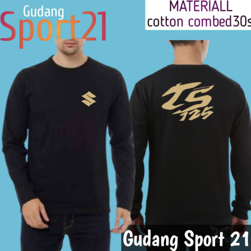 kaos baju lengan panjang suzuki ts 125 kaos otomotif