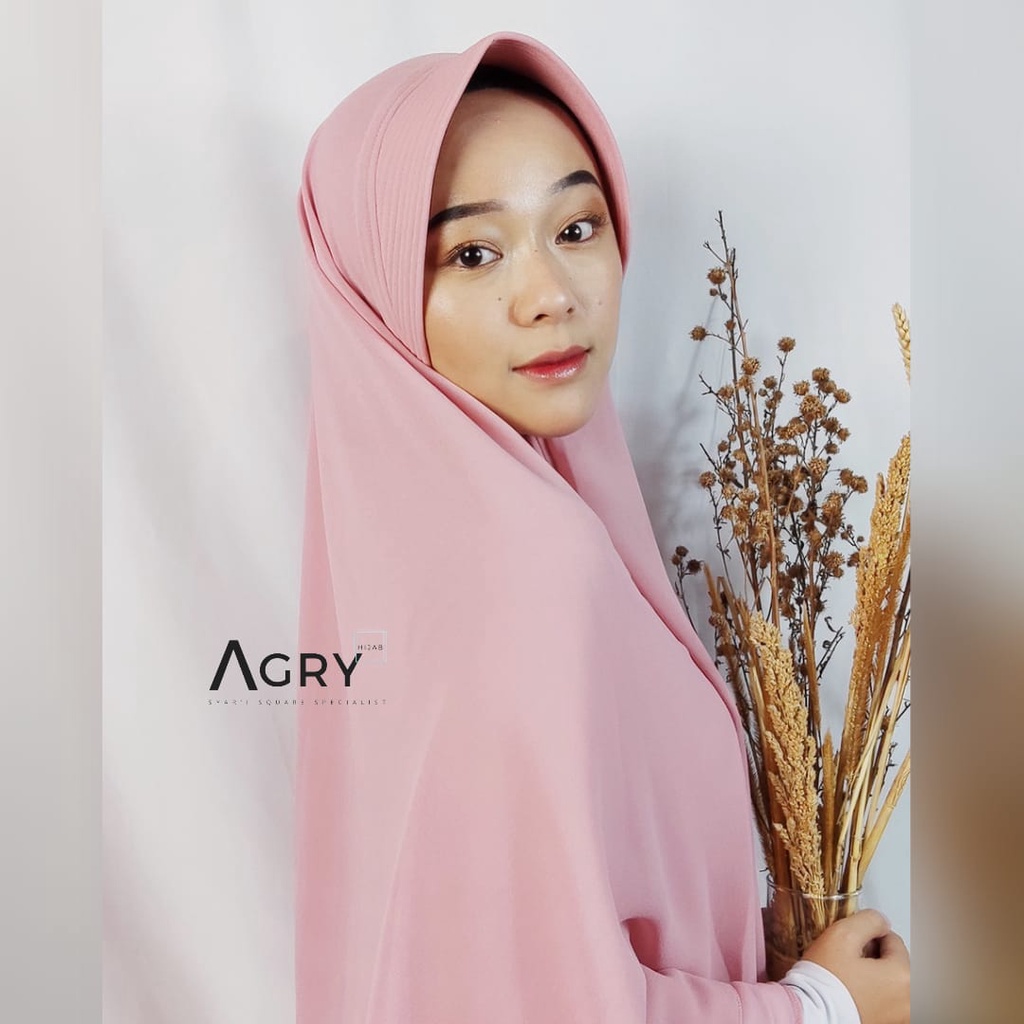 ᴀɢʀʏ Khimar Lancip Jumbo 2 Layer Ceruty Premium