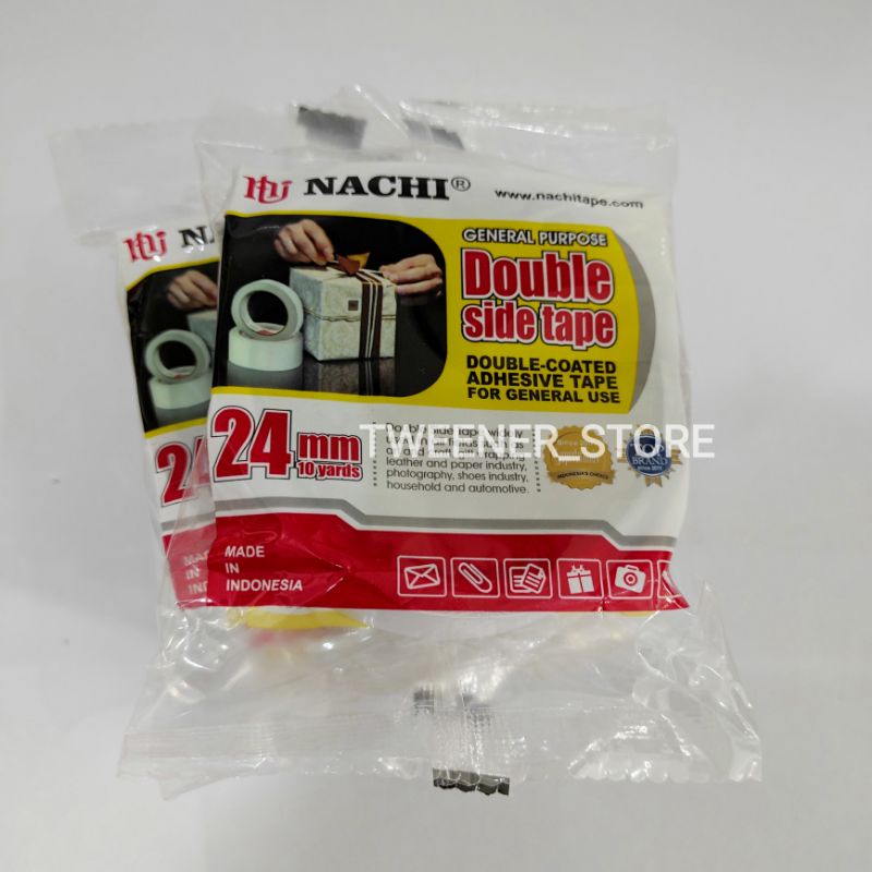 

Nachi Double Tape 1inch 24mm | Double Side Tape | Double Coated Adhesive
