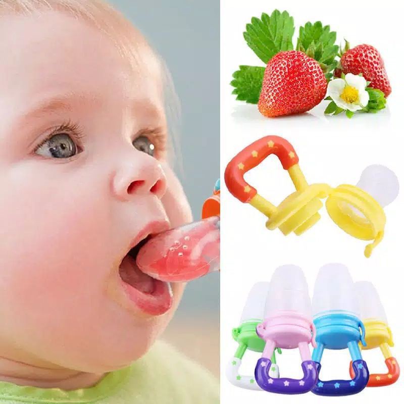 [READY SIZE &amp; WARNA] GRATIS ONGKIR Empeng buah bayi mpasi / baby fruit feeder pacifier / kompeng gigit buah