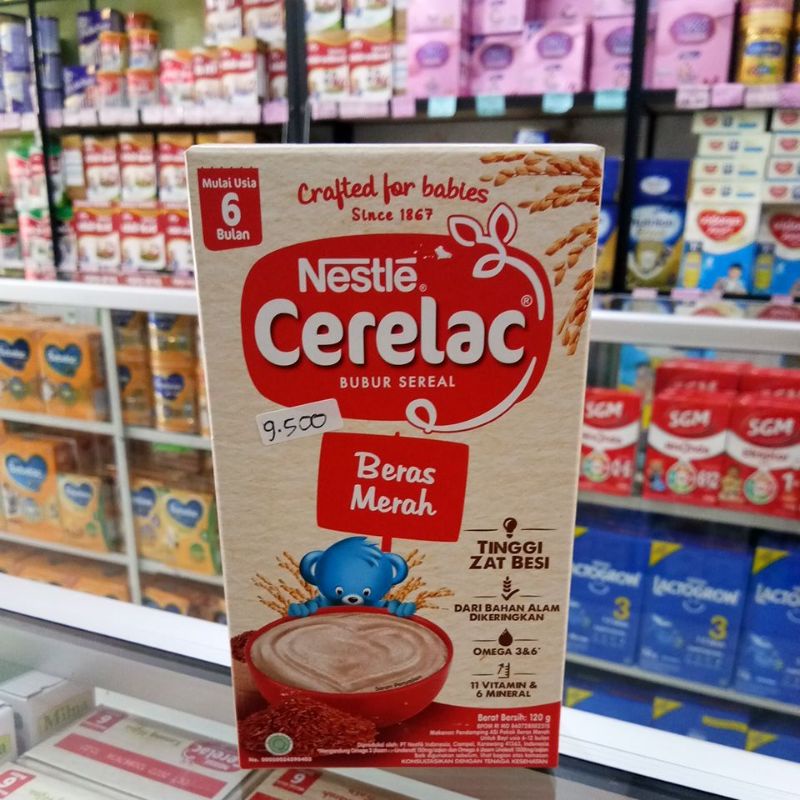 NESTLE CERELAC 6+ BUBUR SEREAL, BUBUR SEREAL SUSU 120GR