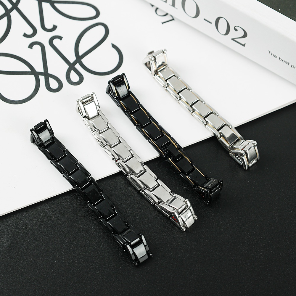 [ New Mens  Black Gold Punk Stainless Steel  Bracelet Bangle  ] [  Twisted Magnetic Bracelet ]