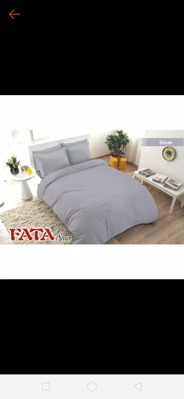 Bedcover Set Fata Jacguard Polos Emboss Silver 180x200 & 160x200