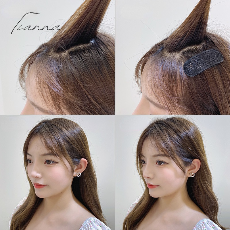 Sisir Bantalan Rambut Pendek Fluffy Invisible Tanpa Jejak