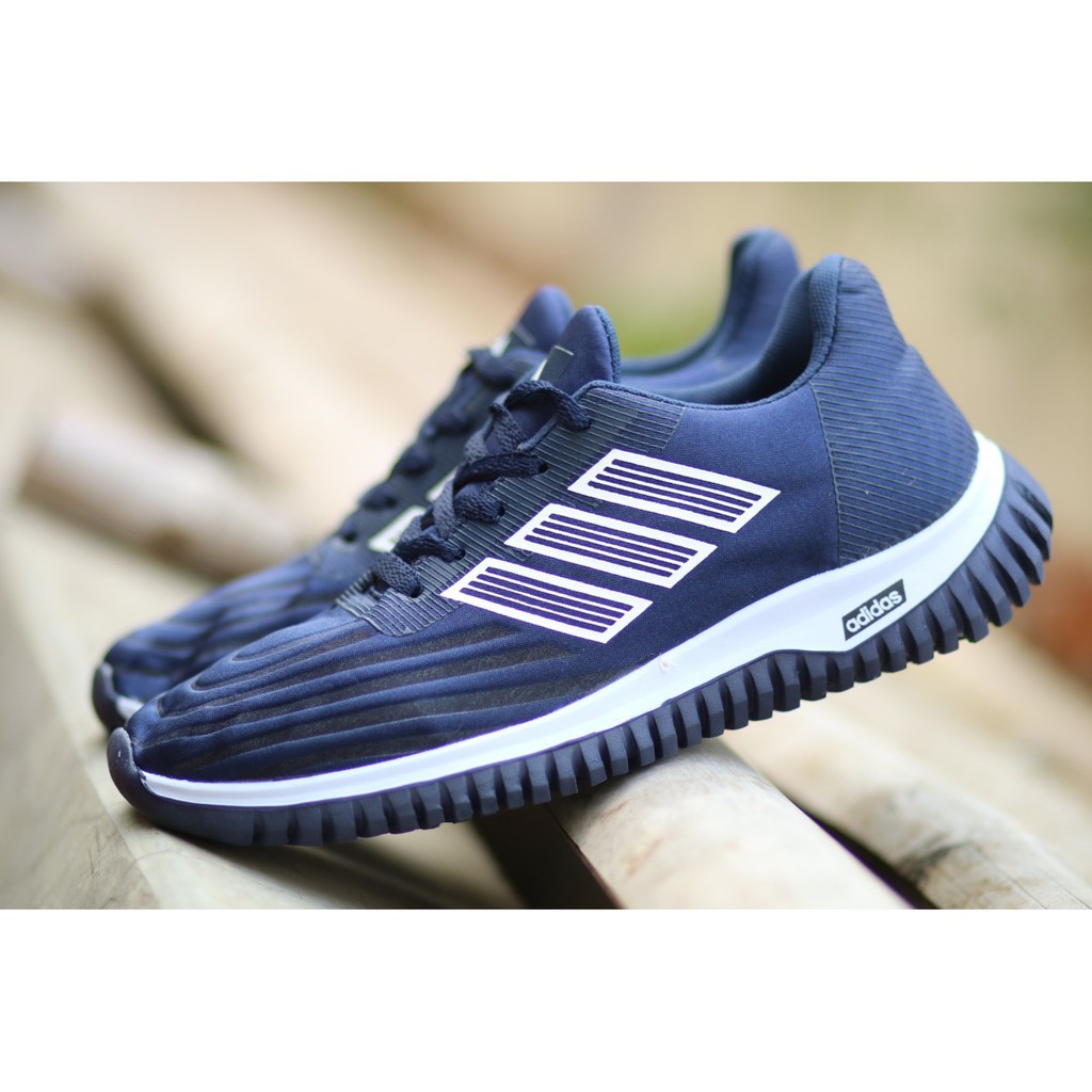 SEPATU adidas SLOARGLIDE NAVY BLUE OLAHRAGA LARI RUNNING SPORT SNEAKERS CASUAL SEKOLAH KETS JOGGING