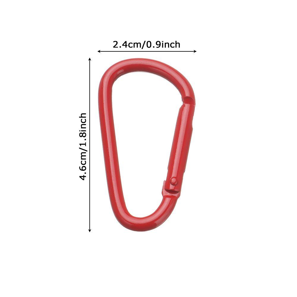 WONDER 5pcs Tombol Panjat Peralatan Olahraga Luar Ruangan Safety Alloy Carabiner