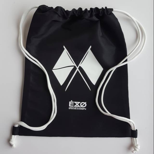 EXO obsession tas serut exo ransel string bag kpop