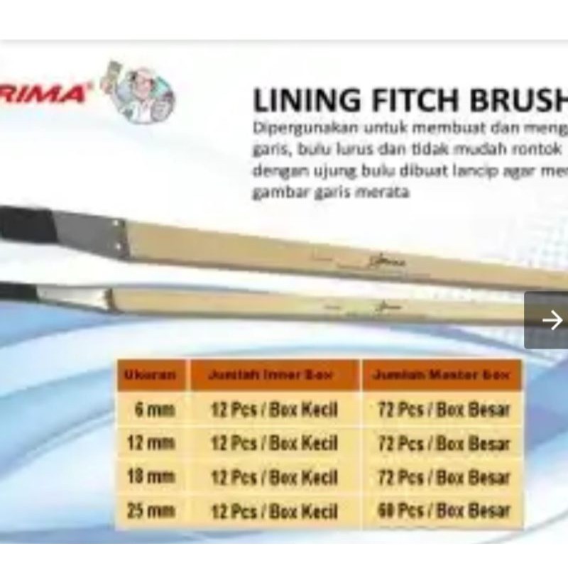 

kuas lukis (lining fitch) 12 mm