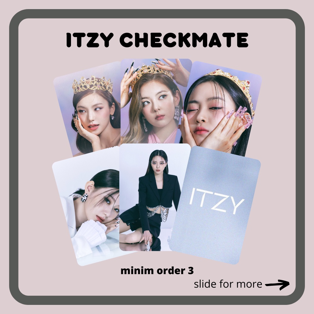 [UNOFFICIAL]  PHOTOCARD ITZY CHECKMATE YEJI LIA RYUJIN CHAERYEONG YUNA