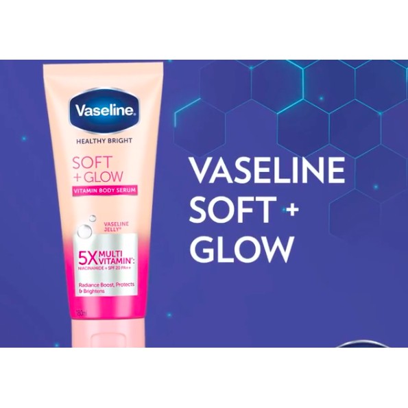 Vaseline Healthy Bright Vitamin Body Serum Soft Glow Hand Body Lotion