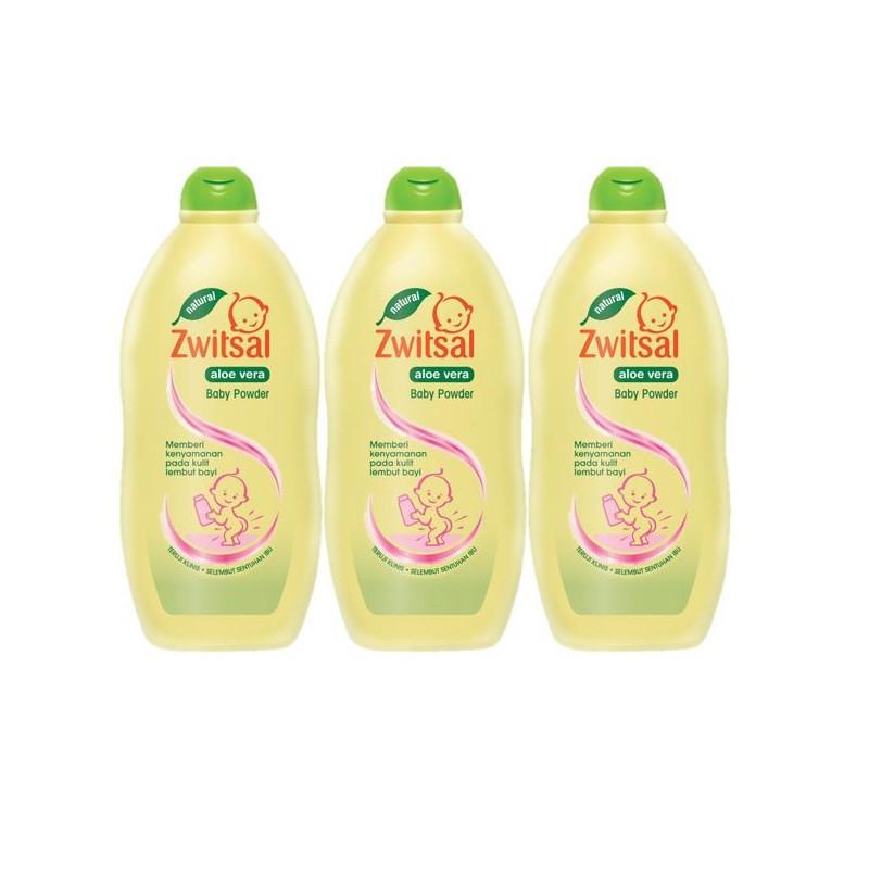 Zwitsal Baby Powder Aloe Vera 300gr [Triple Pack]