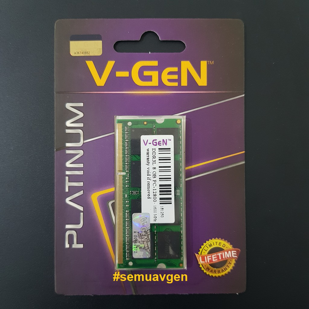Jual SODIMM DDR3 8GB PC 12800/1600 Mhz RAM Laptop/Notebook V-GeN ...