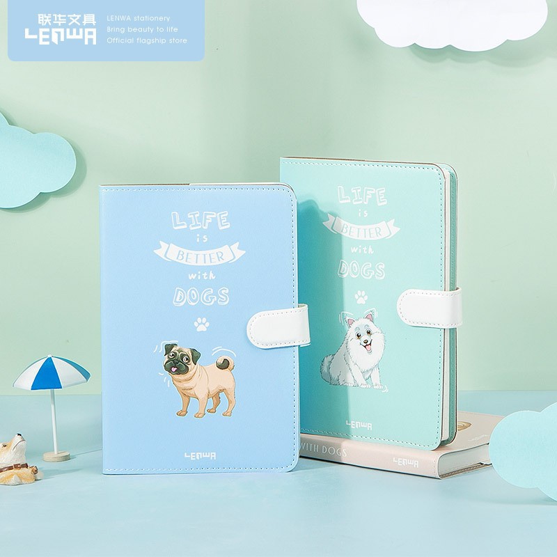 

Buku Tulis atau Notebook hard cover dengan magnet Pastel Motif Animal Hard Cover Buku Catatan B6