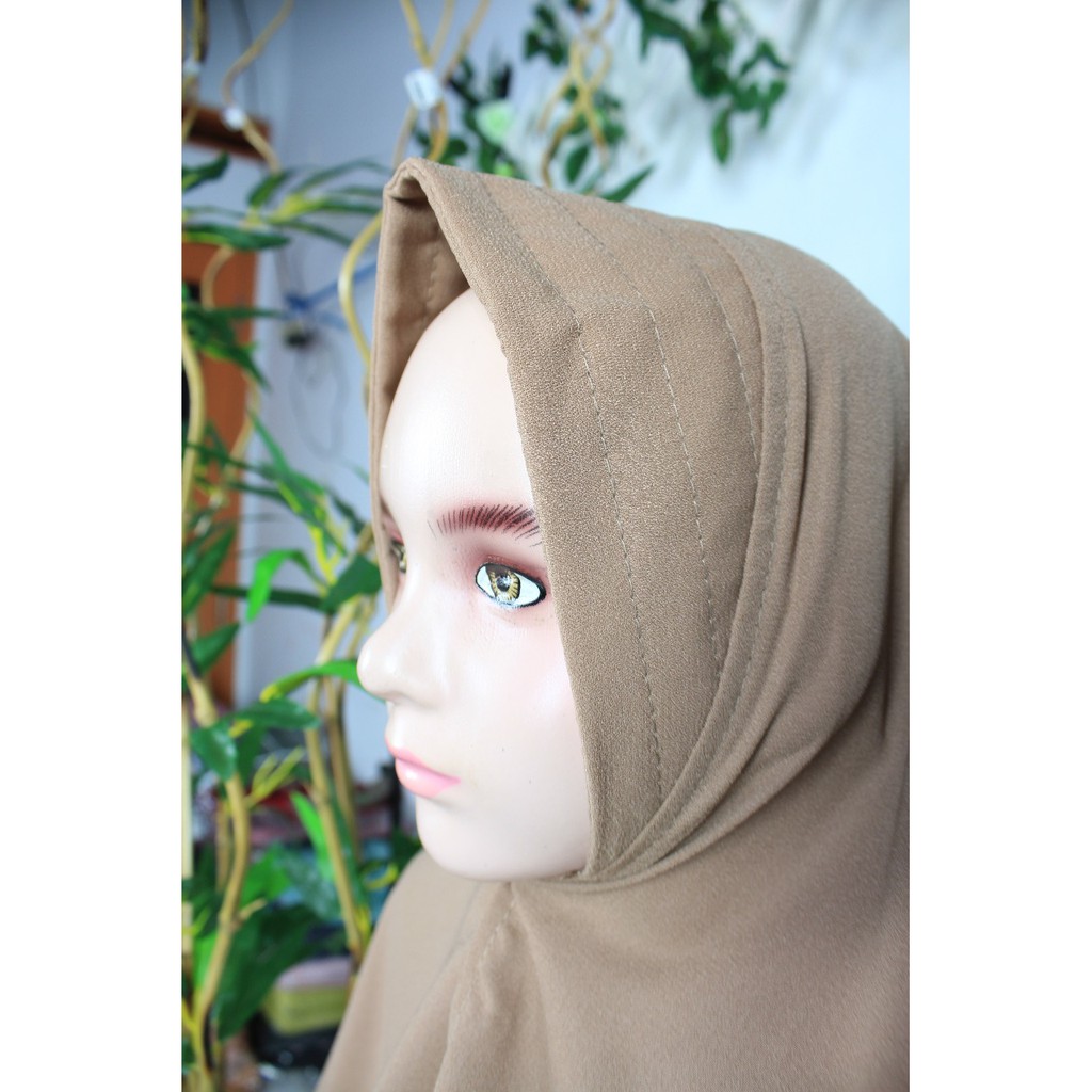 gamis anak tanggung set khimar alesha serut canda