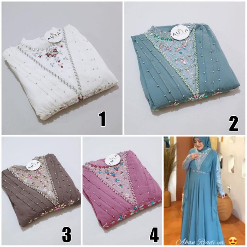 baju pesta rihanna ori safira by aura hijab