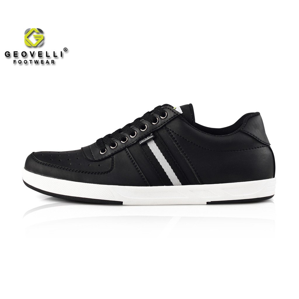 GvlGeovelli 39-43 Warna Hitam - Sepatu Sneakers Casual Sport Sekolah Pria Wanita Geovelli