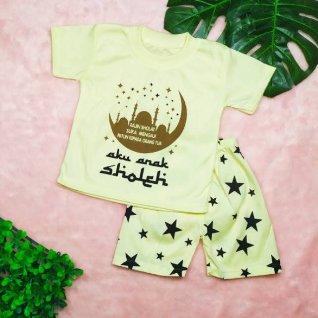 Pakaian Anak Laki-laki size 0-2tahun / Baju Setelan Anak Cowok / Baju Bayi / Baju ANAK SOLEH