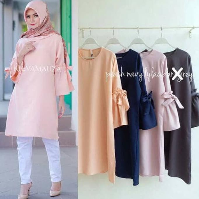 ANGGUN BE343 NADILA TUNIK-ORIGINAL KHEVA MAUZA TOP PRODUK