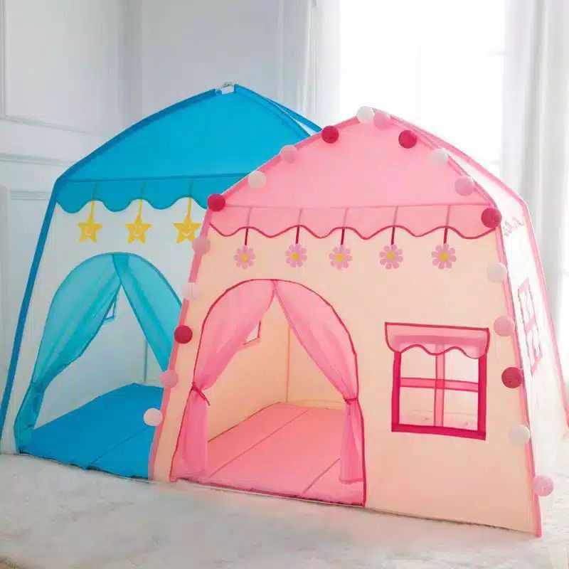 Tenda Main Anak kemah RS66 - FLOWER CASTLE - Mainan anak indoor -FREE TAS