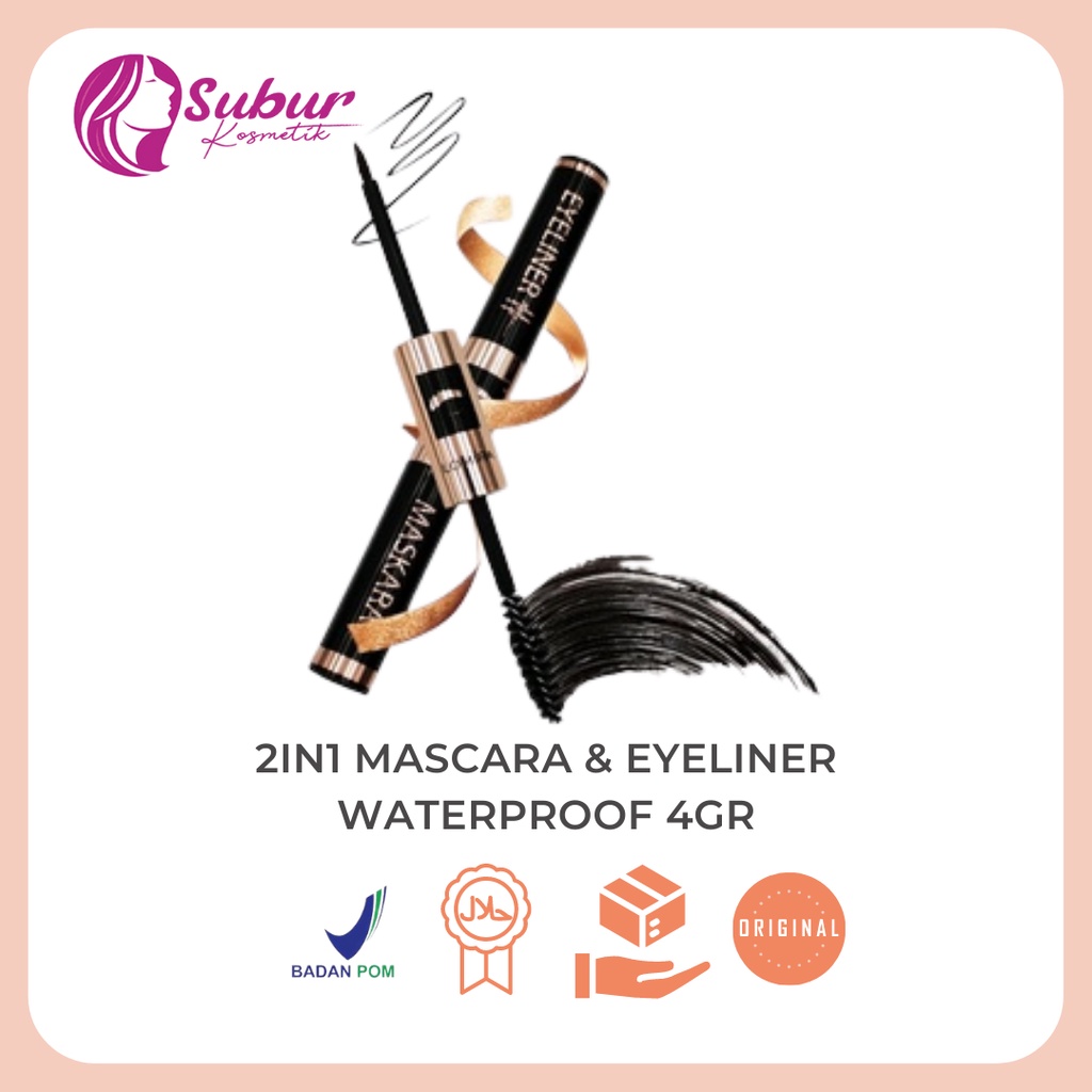 Lomira Eyeliner & Mascara 2in1 Waterproof 4Gr