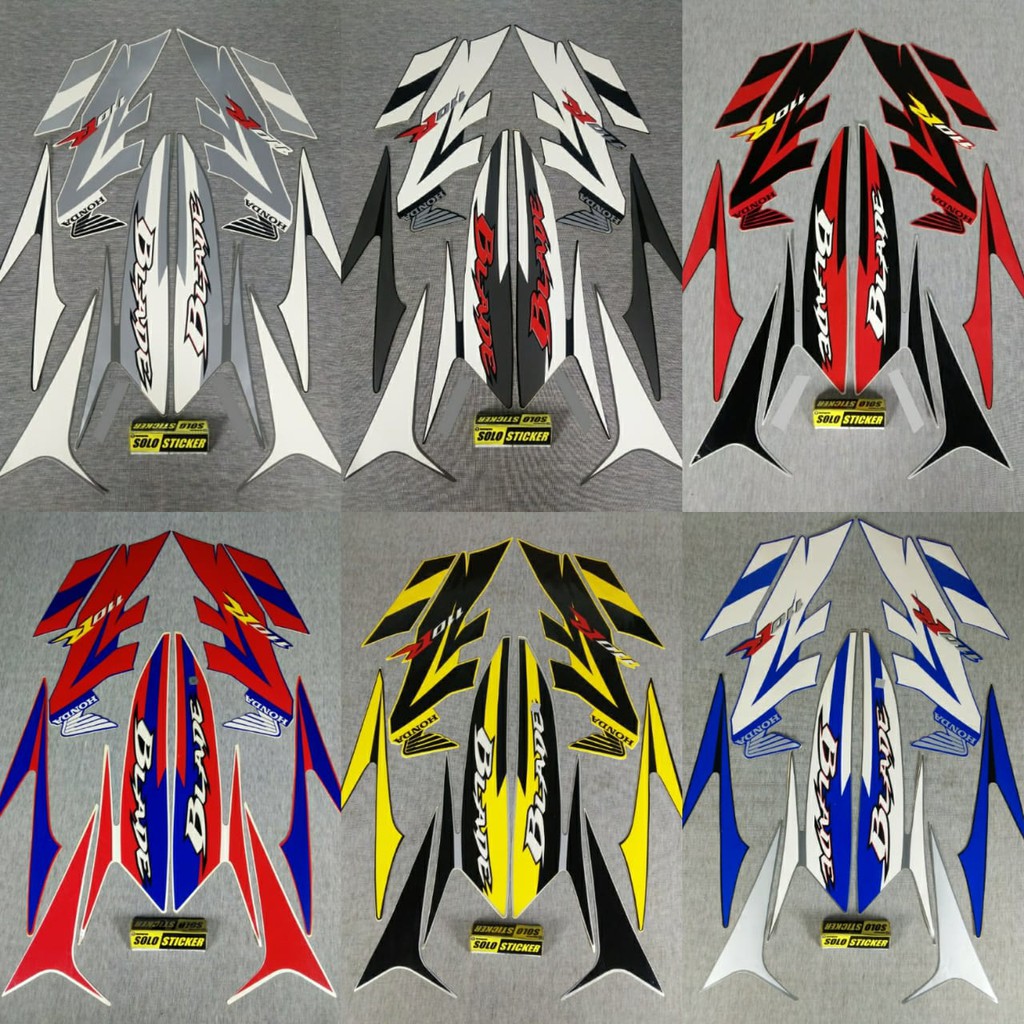 BISA COD Striping Sticker Motor Honda Blade 110R 2009 Shopee Indonesia