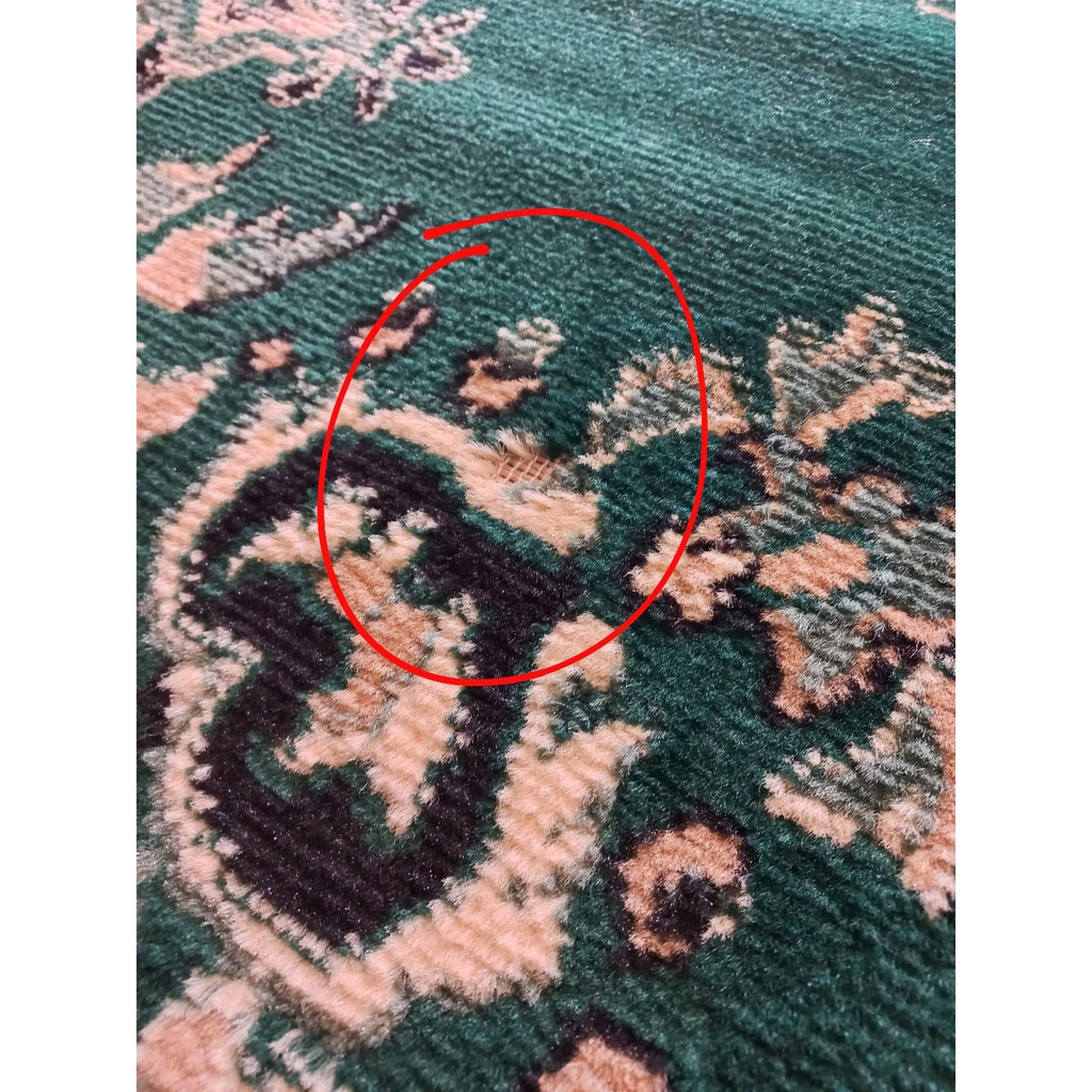 [DEFFECT SALE] - SUPER SHAMA 615 GREEN uk 160x210 + FREE KESET-2